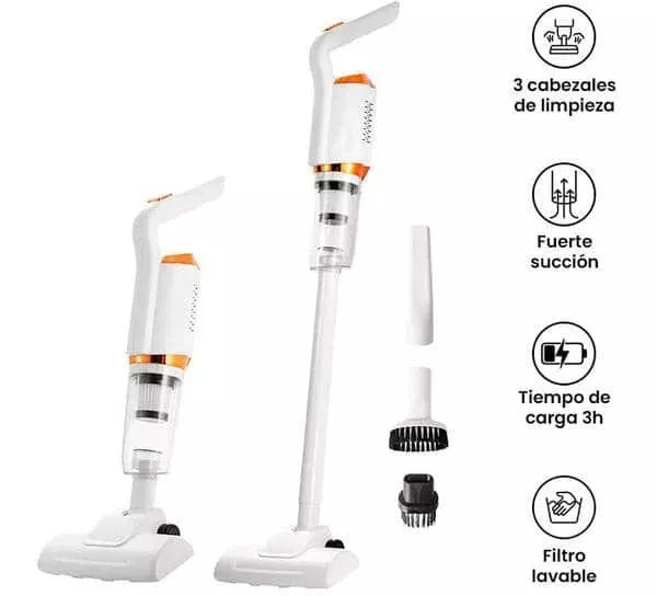 No tienes que barrer MAS! Aspiradora Inalámbrica 3 en 1 – Potente, práctica y portátil