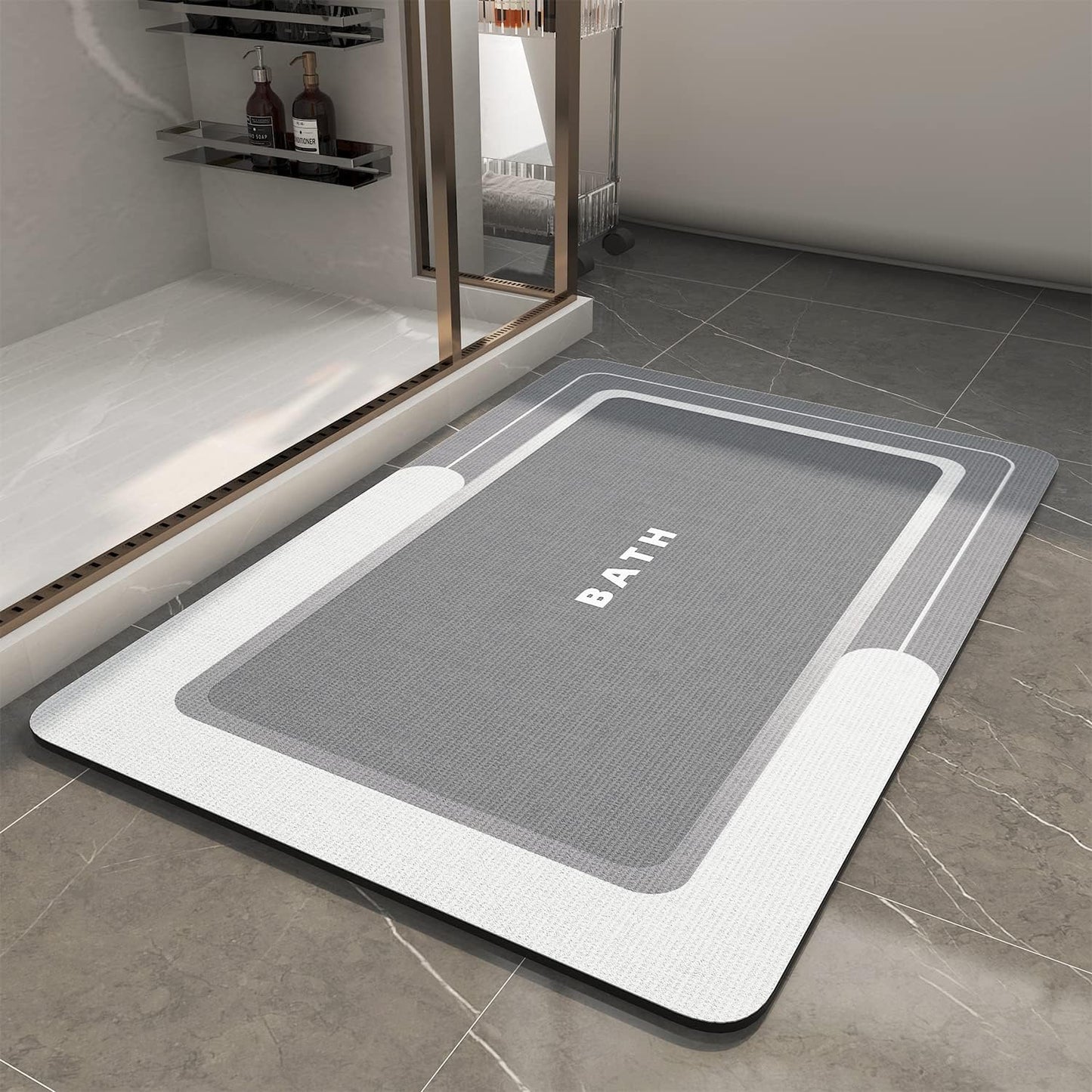 ¡ALFOMBRA DE BAÑO ANTIDESLIZANTE! 2X1