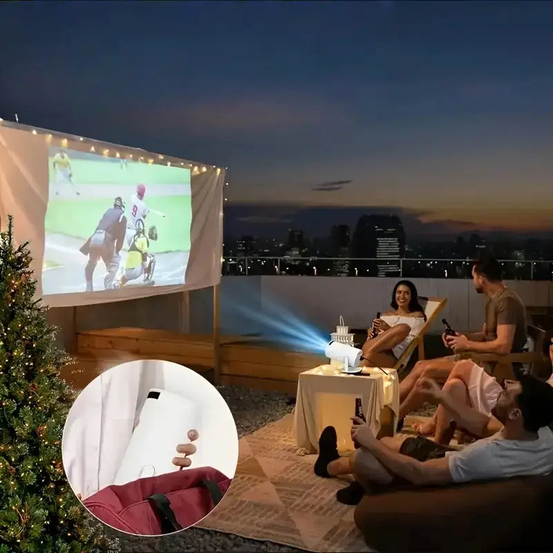 Mini Proyector Ultra HD – Pantalla gigante donde quieras