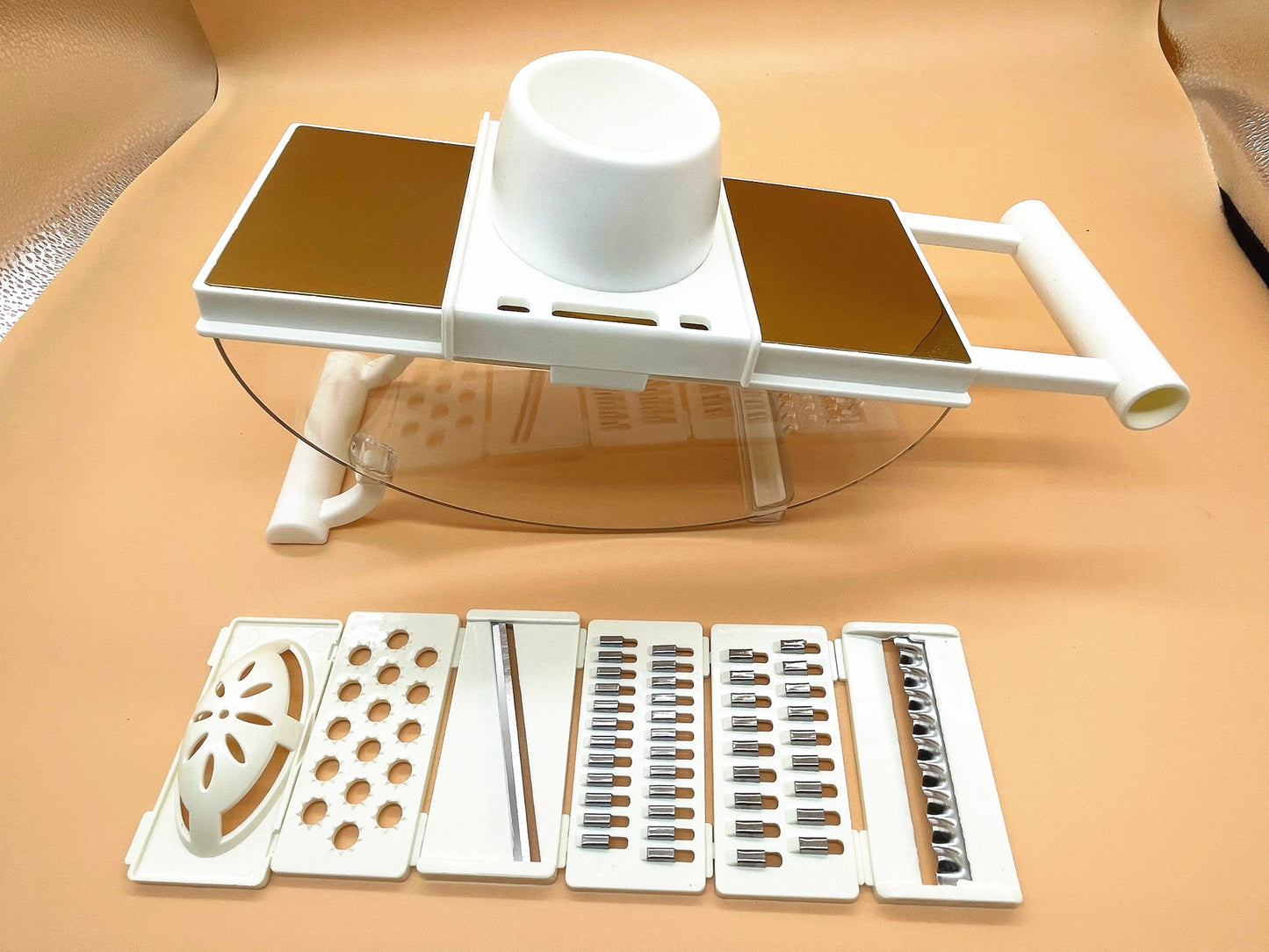 Multicortador de Vegetales con Cabina Transparente + Set de Cuchillos GRATIS