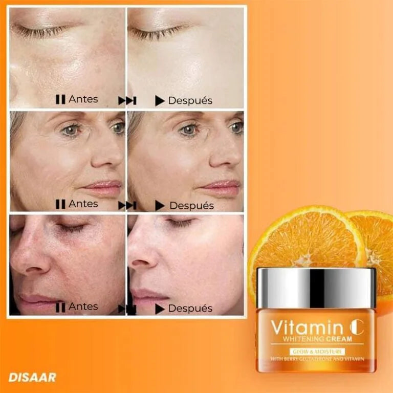 Kit Facial Disaar 3 en 1 con Vitamina C – Blanquea, Repara y Rejuvenece