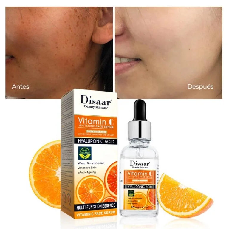Kit Facial Disaar 3 en 1 con Vitamina C – Blanquea, Repara y Rejuvenece