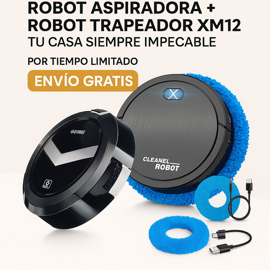 Robot Aspiradora + Robot Trapeador | Oferta Limitada