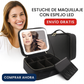 Estuche de Maquillaje con Espejo LED Recargable Negro + REGALO