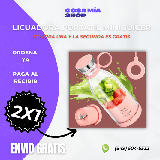 2 POR EL PRECIO DE 1 - LICUADORA PORTÁTIL MINI JUICER