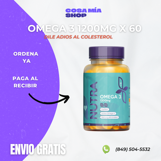 OMEGA 3 1200MG - 60 Cápsulas Premium | Salud Cardiovascular y Cerebral