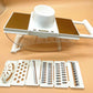 Multicortador de Vegetales con Cabina Transparente + Set de Cuchillos GRATIS