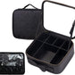 Estuche de Maquillaje con Espejo LED Recargable Negro + REGALO